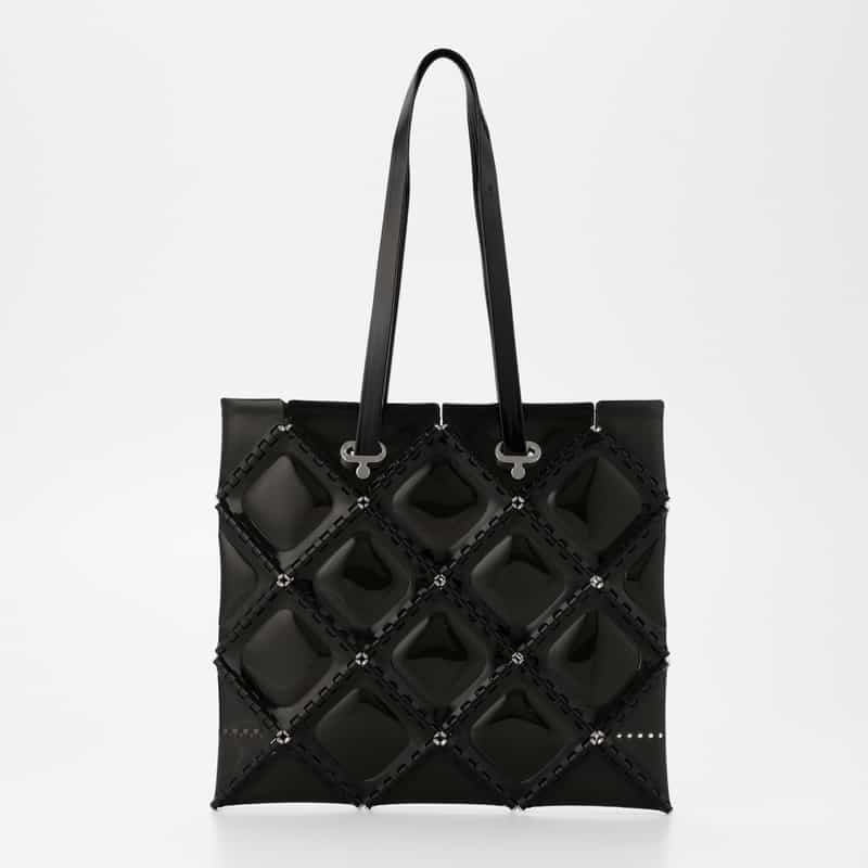 52 BY HIKARUMATSUMURA 52 BY HIKARUMATSUMURA ＜ゴジュウニ バイ ヒカルマツムラ＞ トートバッグ "FLAT TOTE" BLACK
