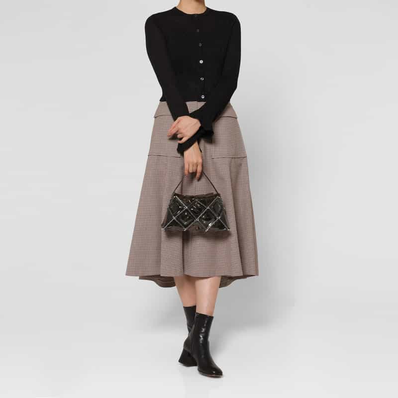 52 BY HIKARUMATSUMURA 52 BY HIKARUMATSUMURA ＜ゴジュウニ バイ ヒカルマツムラ＞ ショルダーバッグ "DIMPLE SHOULDER" GRAY