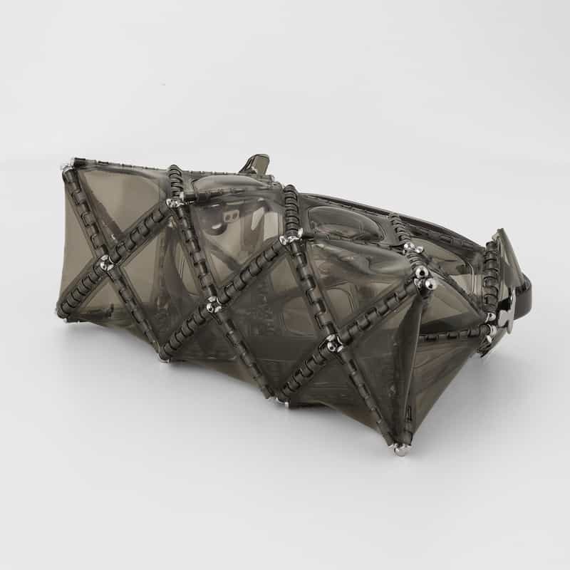 52 BY HIKARUMATSUMURA 52 BY HIKARUMATSUMURA ＜ゴジュウニ バイ ヒカルマツムラ＞ ショルダーバッグ "DIMPLE SHOULDER" GRAY