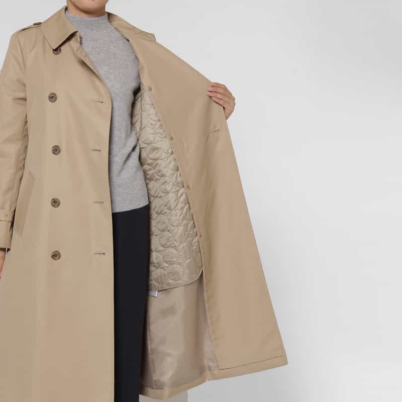 BARNEYS NEW YORK ベルテッド トレンチコート（ライニング付き） BEIGE