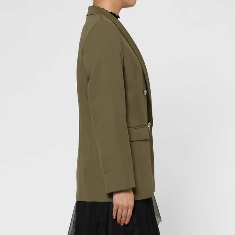 BARNEYS NEW YORK ウォッシャブル ダブルブレストジャケット BEIGE