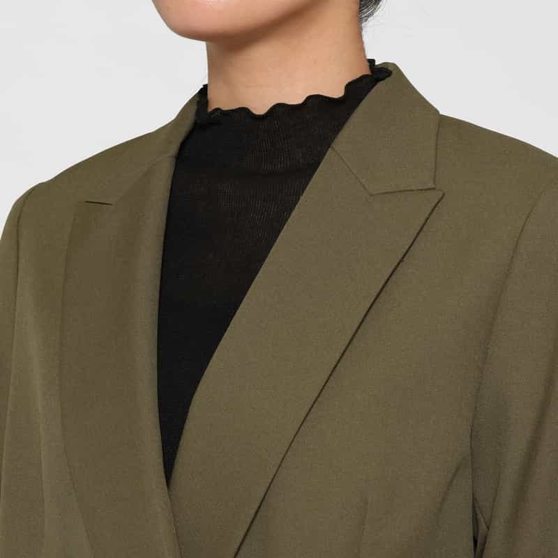 BARNEYS NEW YORK ウォッシャブル ダブルブレストジャケット BEIGE