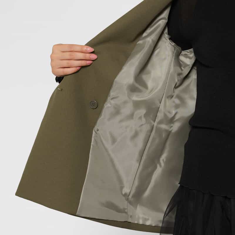 BARNEYS NEW YORK ウォッシャブル ダブルブレストジャケット BEIGE