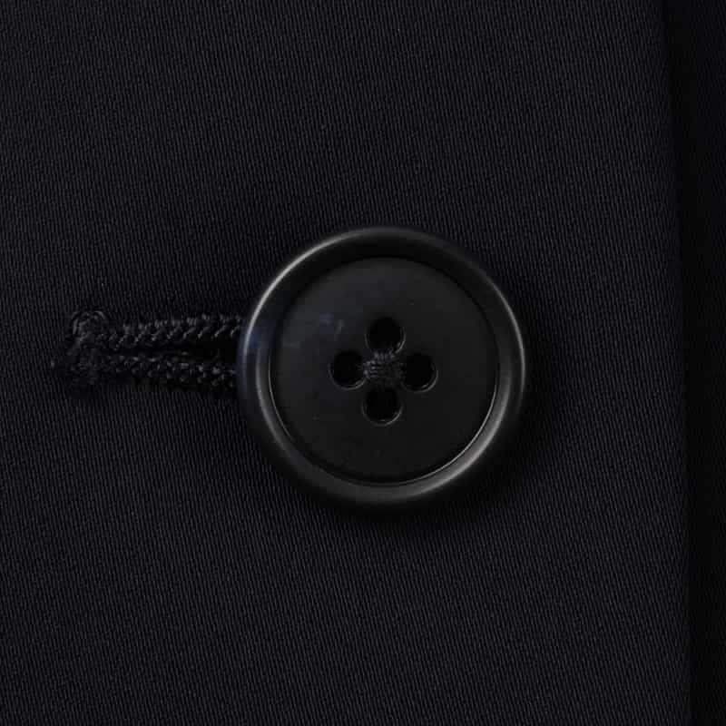 BARNEYS NEW YORK セットアップ ウォッシャブル ダブルクロス Vネックノーカラージャケット NAVY