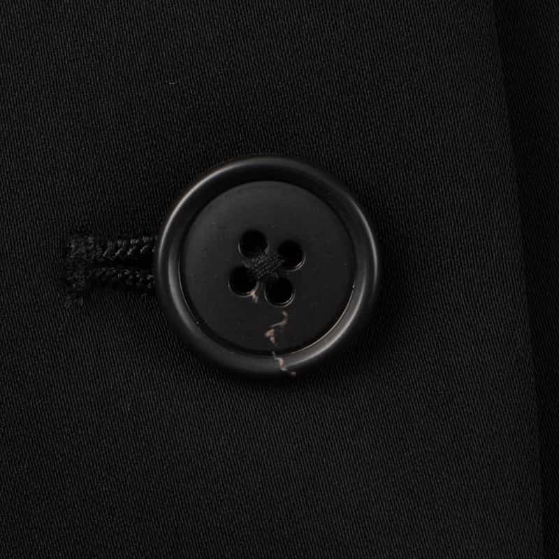 BARNEYS NEW YORK セットアップ ウォッシャブル ダブルクロス Vネックノーカラージャケット BLACK