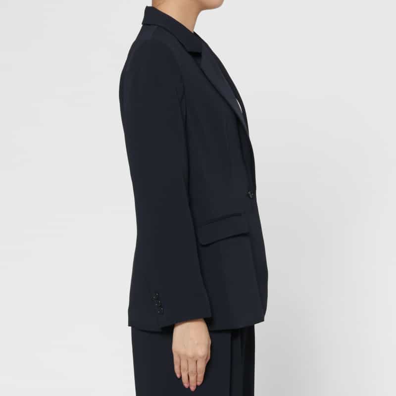 BARNEYS NEW YORK セットアップ ウォッシャブル ダブルクロス テーラードジャケット NAVY