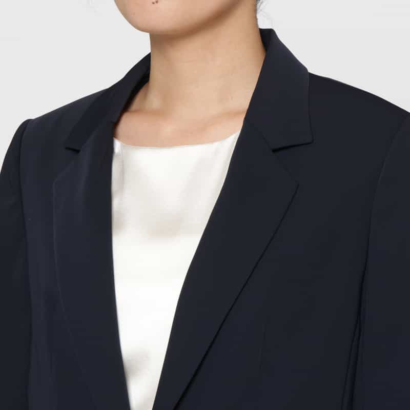 BARNEYS NEW YORK セットアップ ウォッシャブル ダブルクロス テーラードジャケット NAVY