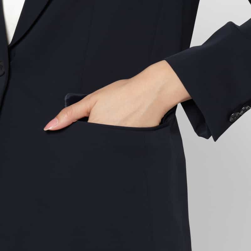 BARNEYS NEW YORK セットアップ ウォッシャブル ダブルクロス テーラードジャケット NAVY