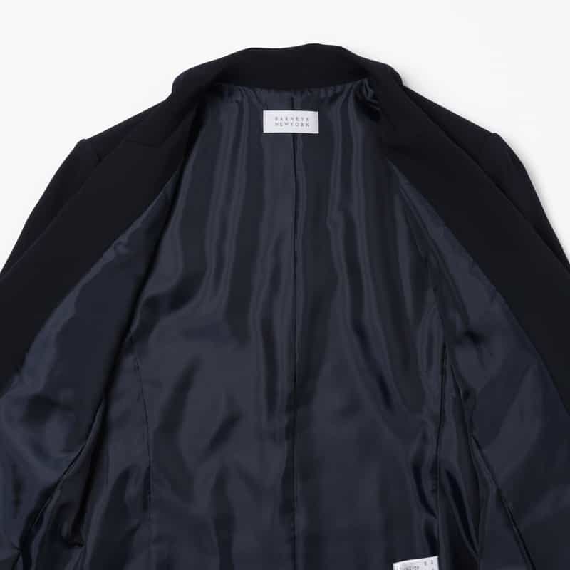 BARNEYS NEW YORK セットアップ ウォッシャブル ダブルクロス テーラードジャケット NAVY