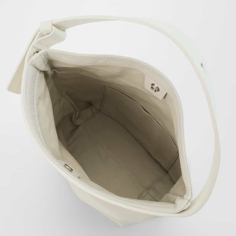 BUCKET BAGGAGE BUCKET BAGGAGE ＜バケット バゲージ＞ ワンハンドルミニバッグ WHITE