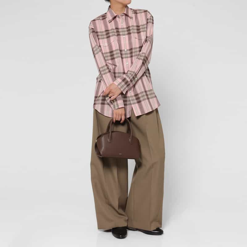 SARTU SARTU ＜サルトゥ＞ ミニボストンバッグ “KIE“ DARK BROWN