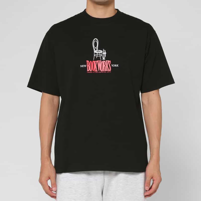 BOOK WORKS BOOK WORKS＜ブックワークス＞ グラフィックTシャツ BLACK
