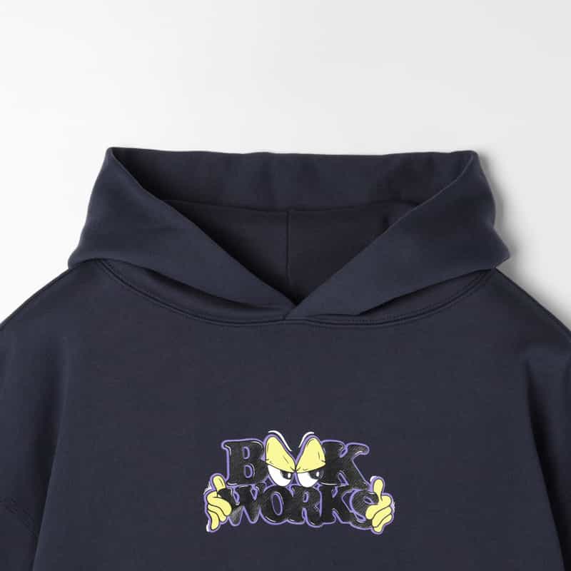 BOOK WORKS BOOK WORKS＜ブックワークス＞ グラフィックスウェットフーディ NAVY