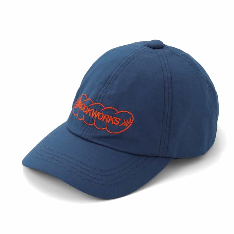 BOOK WORKS BOOK WORKS＜ブックワークス＞ ロゴ入りベースボールキャップ BLUE