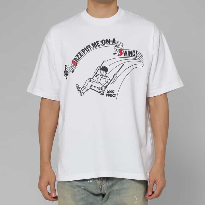 BOOK WORKS BOOK WORKS＜ブックワークス＞ グラフィックTシャツ WHITE