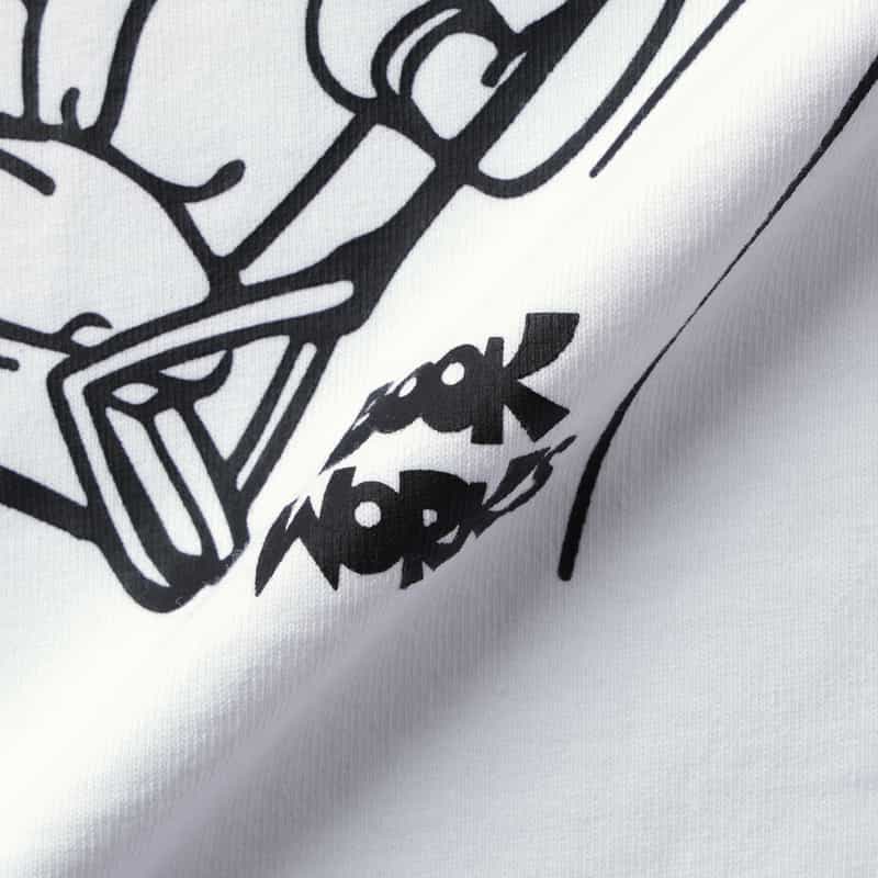 BOOK WORKS BOOK WORKS＜ブックワークス＞ グラフィックTシャツ WHITE