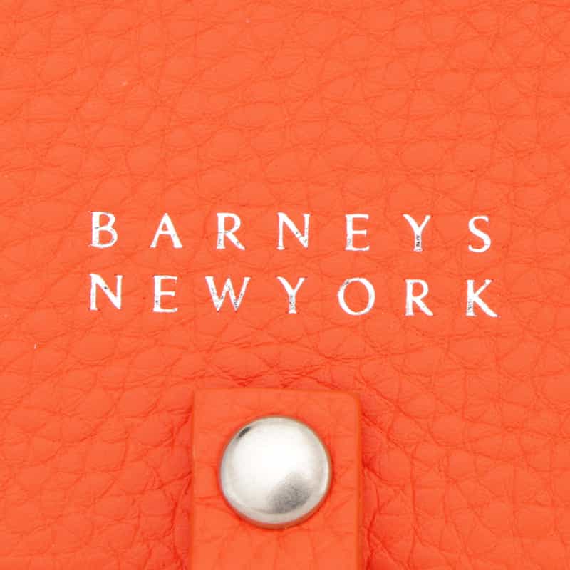 BARNEYS NEW YORK リング付きレザーキーケース ORANGE