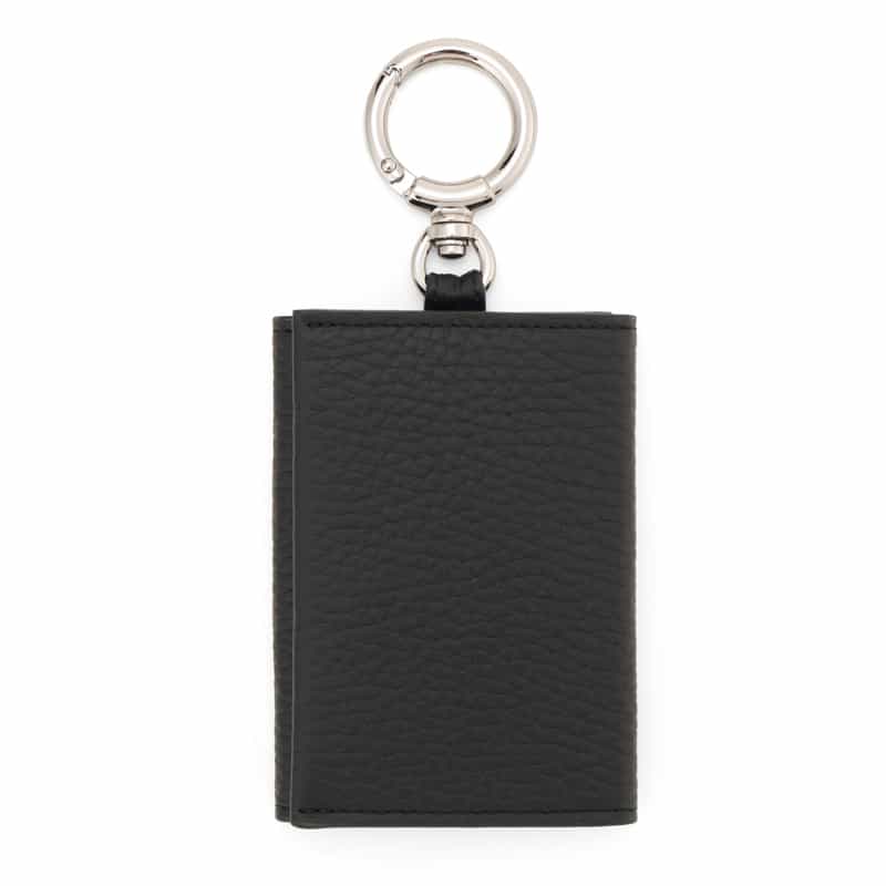 BARNEYS NEW YORK リング付きレザーキーケース BLACK