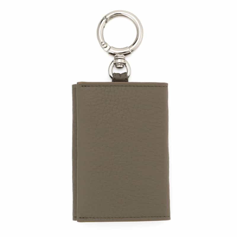 BARNEYS NEW YORK リング付きレザーキーケース GRAY
