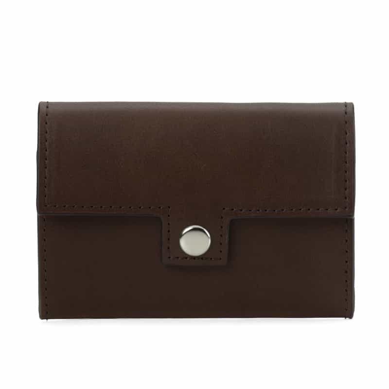 BARNEYS NEW YORK バケッタレザーコインケース DARK BROWN