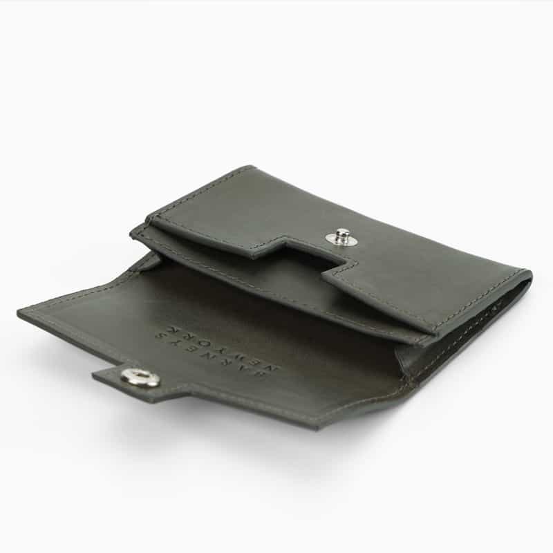 BARNEYS NEW YORK バケッタレザーコインケース GRAY