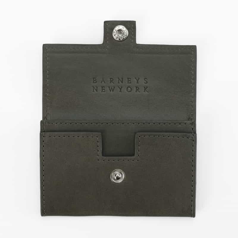 BARNEYS NEW YORK バケッタレザーコインケース GRAY