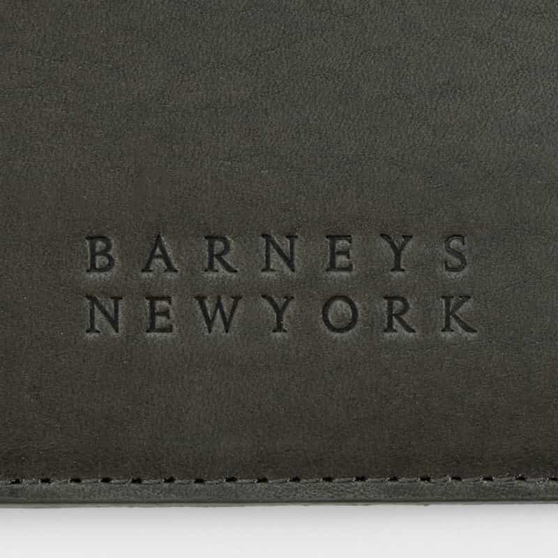 BARNEYS NEW YORK バケッタレザーフラグメントケース GRAY