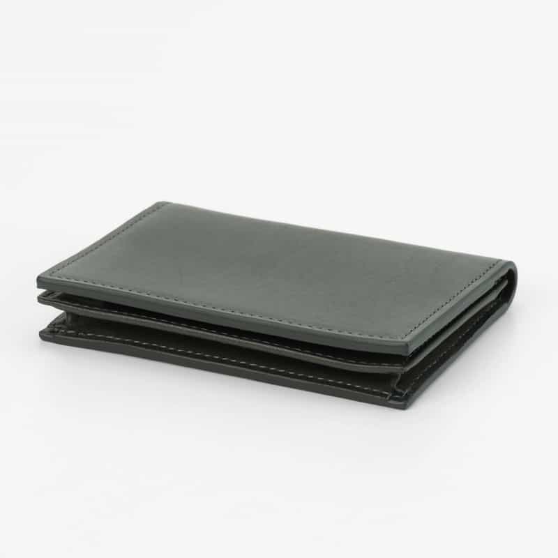 BARNEYS NEW YORK バケッタレザーカードケース GRAY
