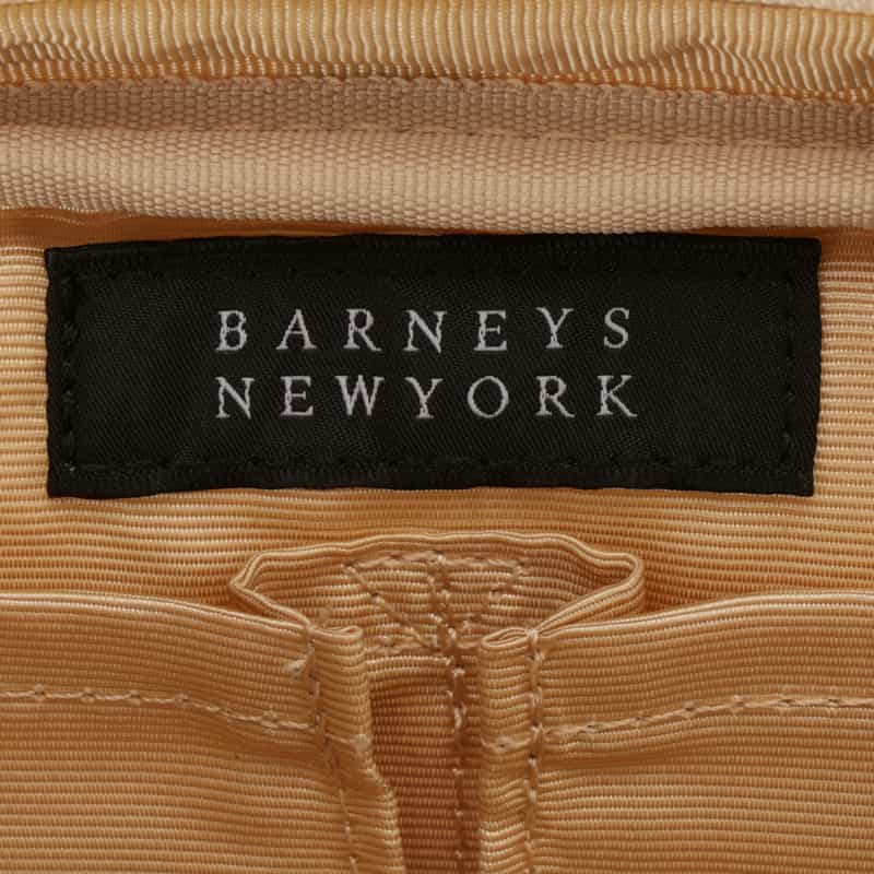 BARNEYS NEW YORK マルチドット柄 メイクポーチ WHITE