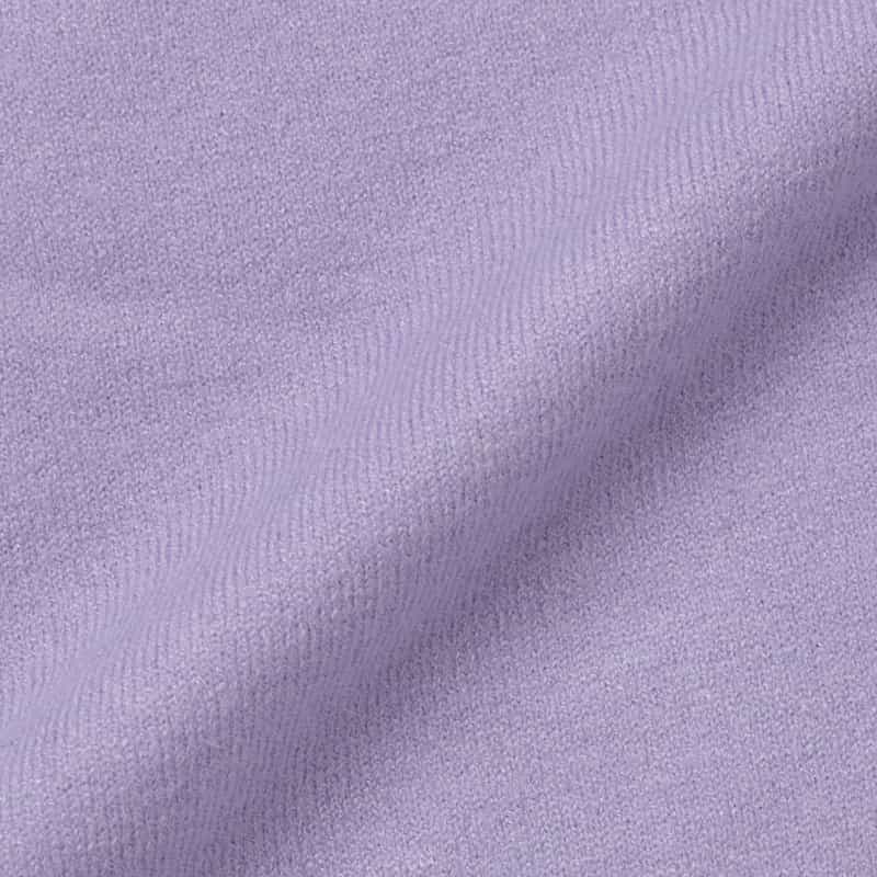 BARNEYS NEW YORK ウォッシャブル タートルネックニットプルオーバー PURPLE