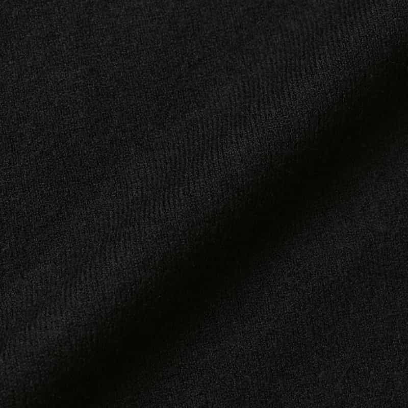 BARNEYS NEW YORK ウォッシャブル タートルネックニットプルオーバー BLACK