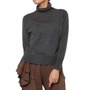 ウォッシャブル タートルネックニットプルオーバー