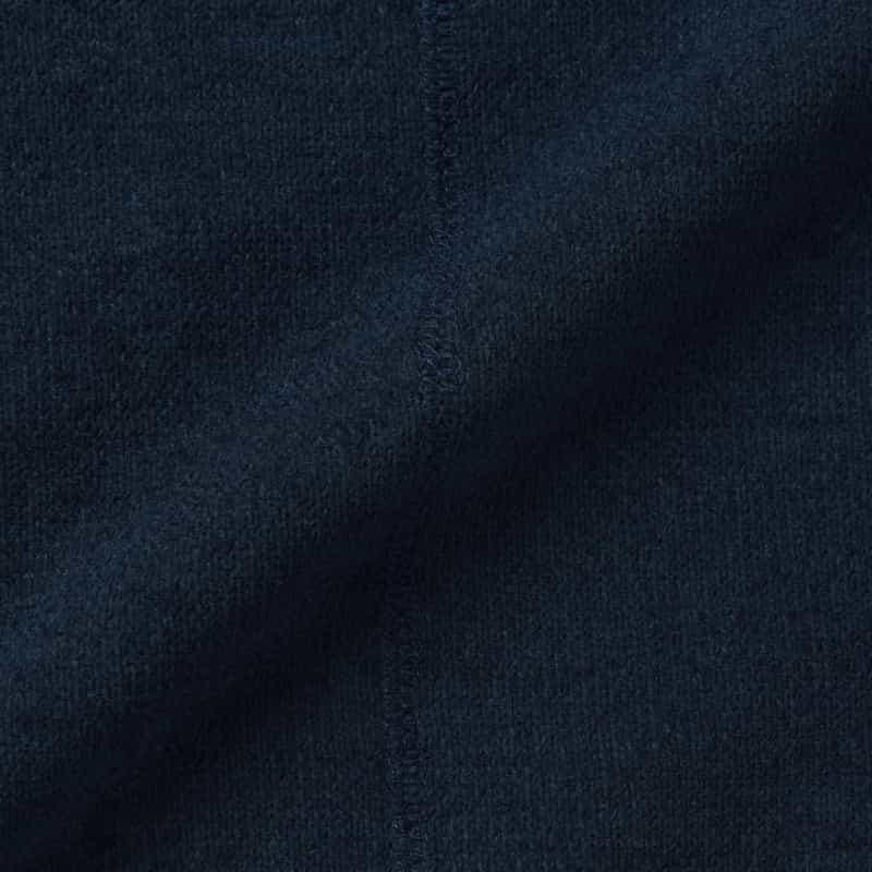 BARNEYS NEW YORK モールヤーン モックネックニットプルオーバー NAVY