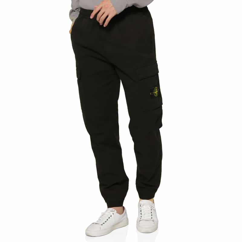 STONE ISLAND STONE ISLAND ＜ストーン アイランド＞ イージーカーゴパンツ BLACK