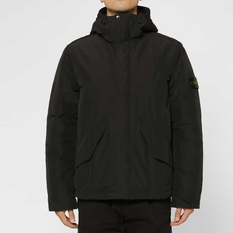 STONE ISLAND STONE ISLAND ＜ストーン アイランド＞ ショートパーカー BLACK