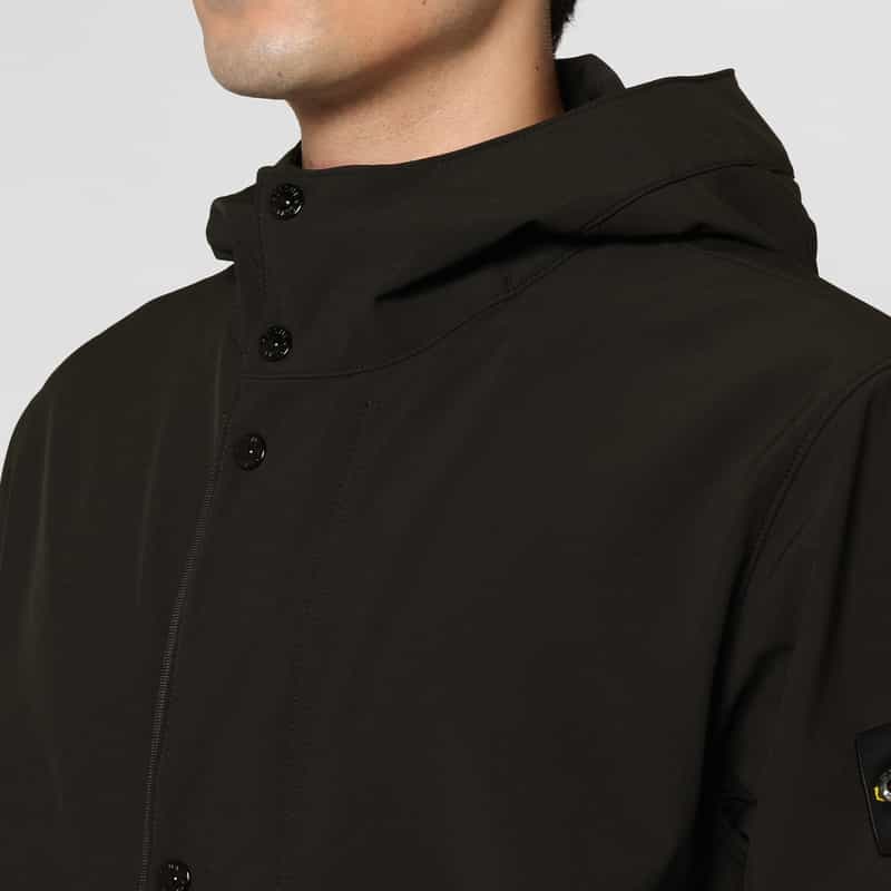 STONE ISLAND STONE ISLAND ＜ストーン アイランド＞ パーカーブルゾン BLACK