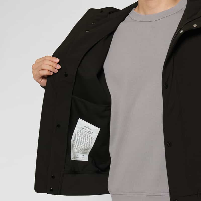 STONE ISLAND STONE ISLAND ＜ストーン アイランド＞ パーカーブルゾン BLACK