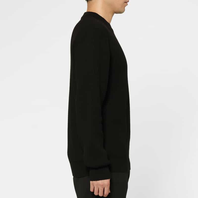 STONE ISLAND STONE ISLAND ＜ストーン アイランド＞ クルーネックニットプルオーバー BLACK