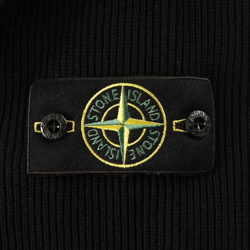STONE ISLAND STONE ISLAND ＜ストーン アイランド＞ クルーネックニットプルオーバー BLACK
