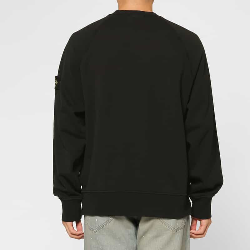 STONE ISLAND STONE ISLAND ＜ストーン アイランド＞ クルーネックスウェットプルオーバー BLACK