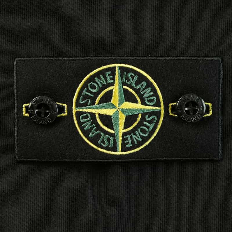 STONE ISLAND STONE ISLAND ＜ストーン アイランド＞ クルーネックスウェットプルオーバー BLACK