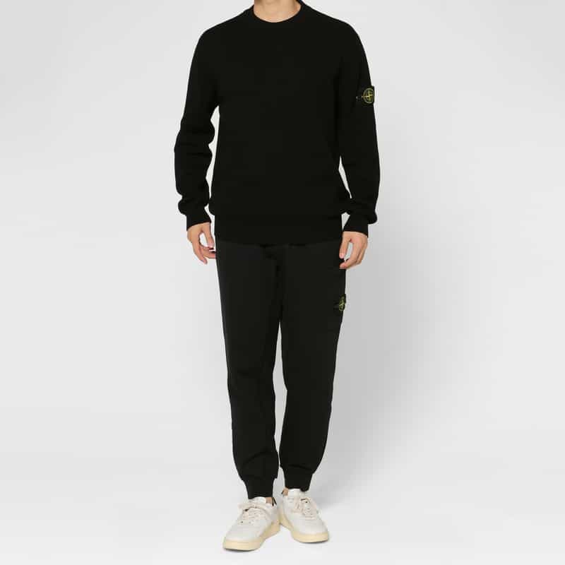 STONE ISLAND STONE ISLAND ＜ストーン アイランド＞ スウェットカーゴパンツ BLACK
