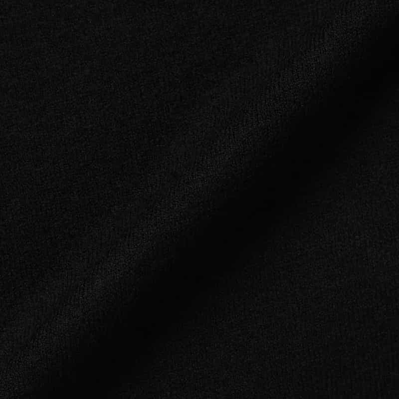 BARNEYS NEW YORK 異素材MIXクルーネックニットプルオーバー BLACK