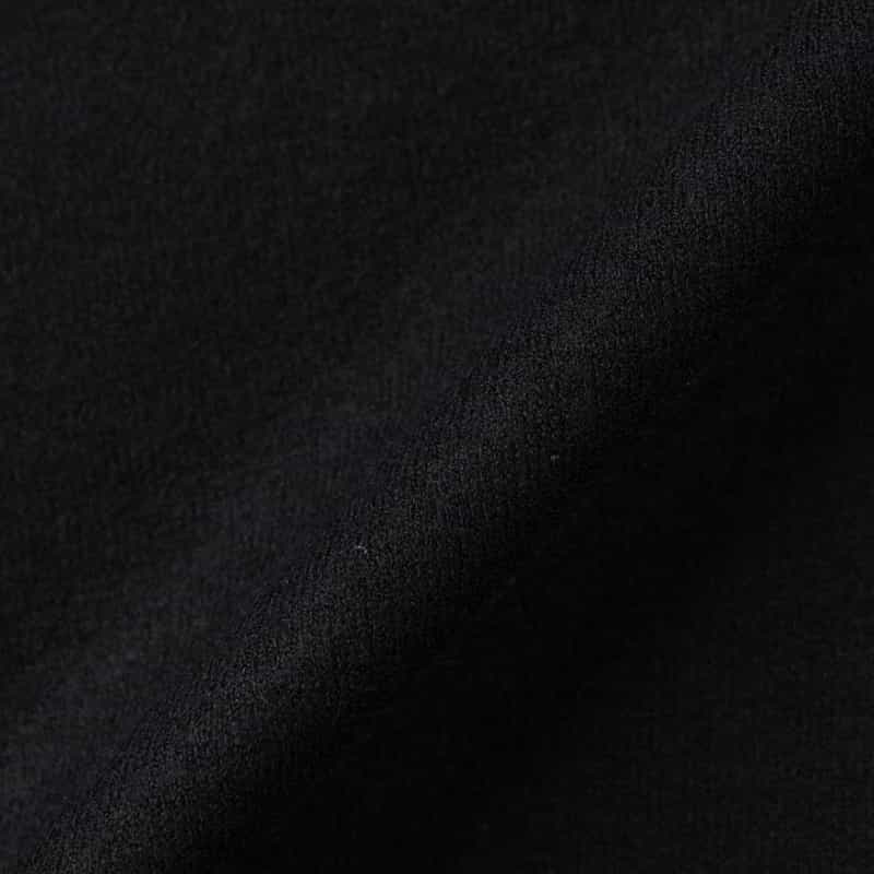 BARNEYS NEW YORK 異素材MIXモックネックニットプルオーバー BLACK