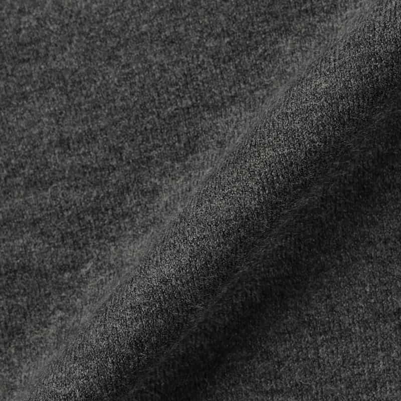 BARNEYS NEW YORK 異素材MIXモックネックニットプルオーバー GRAY