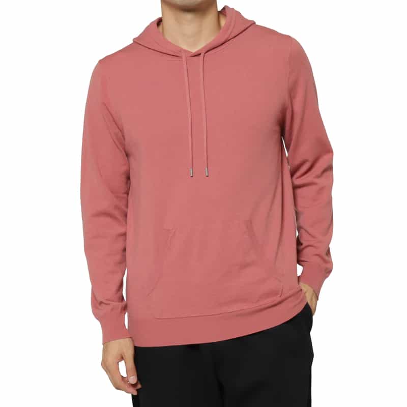 BARNEYS NEW YORK ニットパーカープルオーバー PINK