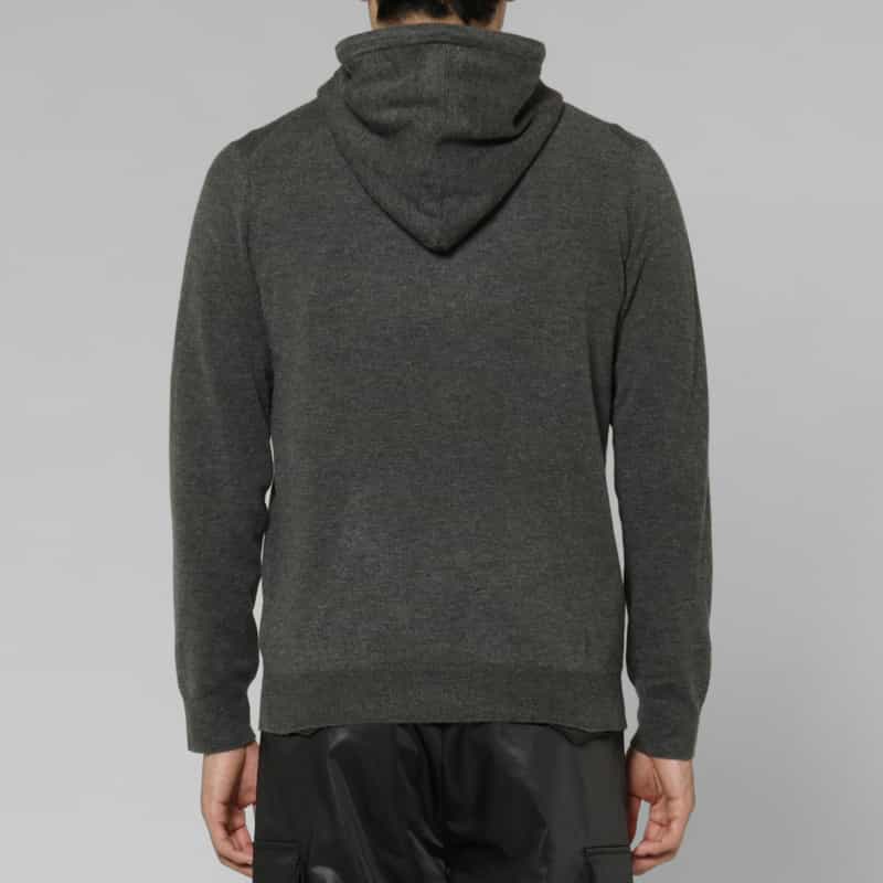 BARNEYS NEW YORK ニット素材パーカープルオーバー GRAY