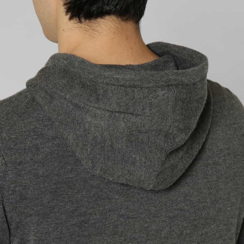 BARNEYS NEW YORK ニット素材パーカープルオーバー GRAY