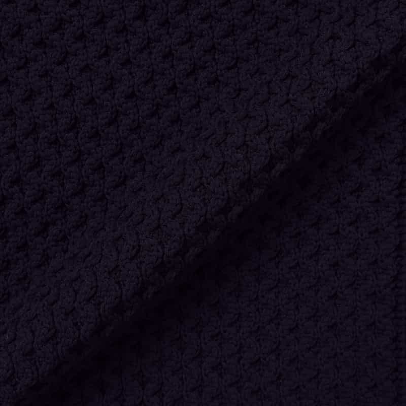 BARNEYS NEW YORK アランケーブルクルーネックニットプルオーバー NAVY