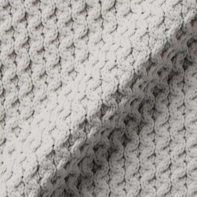 BARNEYS NEW YORK アランケーブルクルーネックニットプルオーバー GRAY